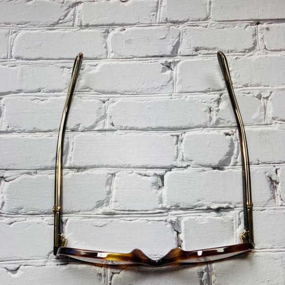 Gucci Rectangular Brown Havana And Gold Eyeglasses Glasses Frames - Picture 11 of 13